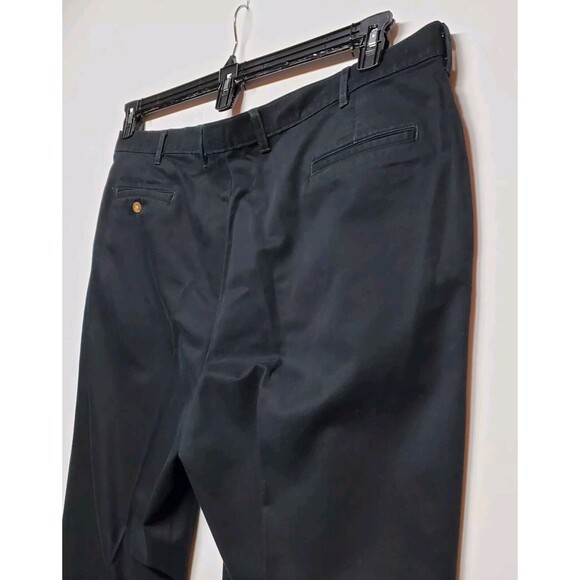 Farah Vtg Elm Chino Trousers Mens 48x32 Black Khaki Stretch Pant NWOT MSRP‎ $199 - Picture 15 of 16